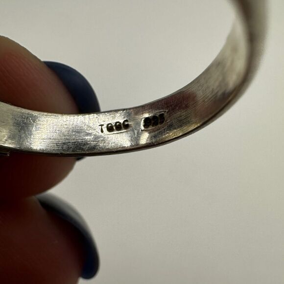 STUNNING checkerboard pattern, emerald cut lemon quartz ring in sterling silver! - Picture 4 of 8